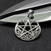 Pentagram Pendant with a Braided Pattern (silver, 925 assay value) (sp-133)