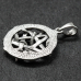 Pendant Pentagram with a snake (silver, 925 assay value) (sp-137)