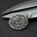 Pendant medallion Pentagram Tetragrammaton (silver, 925 assay value) (sp-139)