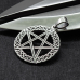 Pendant Pentagram in a braided circle (silver, 925 assay value) (sp-141)