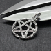 Pendant Pentagram "made of wood" (silver, 925 assay value) (sp-145)