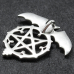 Pendant Bat on inverted pentagram (silver, 925 assay value) (sp-148)