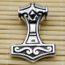 Pendant Thor's Hammer with triquetra and Infinity symbol (silver, 925 assay value) (sp-150)