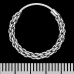 Earring, braided ring (eas-163)
