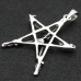 Pendant Skeleton on a pentagram (silver, 925 assay value) (sp-158)