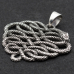 Pendant Ouroboros, intertwined snake (silver, 925 assay value) (sp-160)
