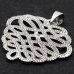 Pendant Ouroboros, intertwined snake (silver, 925 assay value) (sp-160)