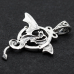 Pendant Winged dragon in a ring (silver, 925 assay value) (sp-161)