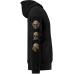 See No Evil, Hear No Evil, Speak No Evil Kangaroo Pocket Hoodie with a Zipper
