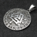 Valknut (Directions of the Worlds) pendant in a runic circle (silver, 925 assay value) (sp-169) Valknut (Directions of the Worlds) pendant in a runic circle (silver, 925 assay value) (sp-169)