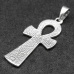 Ankh pendant with Egyptian hieroglyphs (silver, 925 assay value) (sp-174)