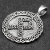 Pendant Rune Odal (Odal rune) in a braided circle (silver, 925 assay value) (sp-177)
