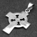 Celtic Cross Pendant with Braided Pattern (Silver, 925 Sample) (sp-178)