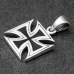 Pendant Templar Cross, small (silver, 925 assay value) (sp-182)