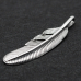 Pendant Feather large (silver, 925 sample) (sp-184)