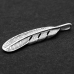 Pendant Feather large (silver, 925 sample) (sp-184)
