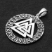 Valknut pendant, futhark (silver, 925 assay value) (sp-188) Valknut pendant, futhark (silver, 925 assay value) (sp-188)
