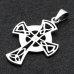 Pendant Celtic cross with triquetra (silver, 925 sample) (sp-190)