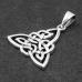 Triquetra pendant with braided patterns (silver, 925 assay value) (sp-200)
