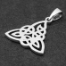 Triquetra pendant with braided patterns (silver, 925 assay value) (sp-200)