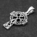Celtic Cross Pendant with Braided Pattern (Silver, 925 Sample) (sp-201)