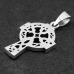 Celtic Cross Pendant with Braided Pattern (Silver, 925 Sample) (sp-201)
