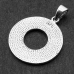 Pendant Disc with Futhark (silver, 925 sample) (sp-205)