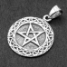 Pendant Pentagram in a braided pattern (silver, 925 sample) (sp-206)