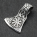 Pendant Perun's Axe (Helmet of Terror Aegishjalmur) (silver, 925 assay value) (sp-207)