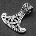 Pendant of Perun's Axe with Triquetra (silver, 925 assay value) (sp-211)