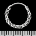 Earring, braided ring (eas-130)