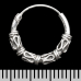 Earring, patterned ring (eas-107)