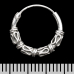 Earring, patterned ring (eas-110)