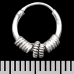 Earring, ring with pattern (eas-121)