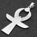 Ankh pendant made of wings with Egyptian symbols (silver, 925 assay value) (sp-214)