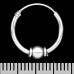 Earring, ring with ball (eas-168)
