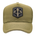 Olive baseball cap with Trident patch with crossbow (uacp-001)