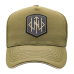 Olive Baseball Cap with Trident Rune Patch (uacp-003)