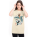 Urbanist Whale and shark Beige T-shirt