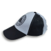 Baseball cap gray-black Valknut in a runic circle