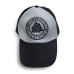 Baseball cap gray-black Valknut in a runic circle