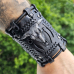 Steampunk Bracelet with Bull Skull, Black (bsp-74)