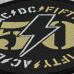 Sew on patch AC/DC - 50 (fifty years) (ofp-001)