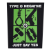 Type O Negative "Just Say Yes" Back Patch (olbp-001)