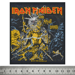 Sew on patch IRON MAIDEN - LIVE AFTER DEATH in blister (ofpb-085)