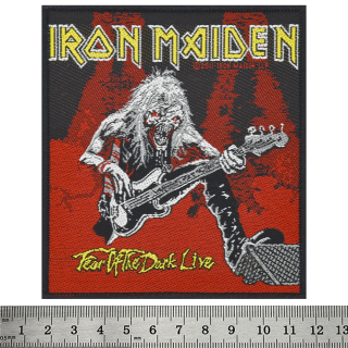Sew on patch IRON MAIDEN - FEAR OF THE DARK LIVE in blister (ofpb-086)