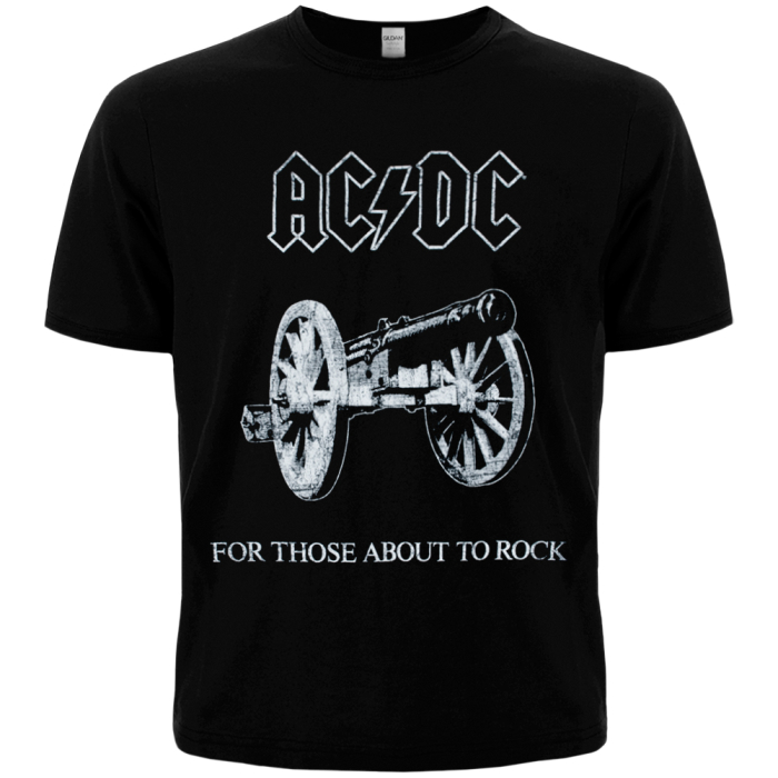 AC/DC - FOR THOSE ABOUT TO ROCK T-shirt (Officially Licensed)