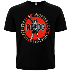 AC/DC - ANGUS EMBLEM 50th Anniversary T-shirt (Officially Licensed)