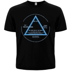 PINK FLOYD - DARK SIDE OF THE MOON RECORD LABEL T-shirt (Officially Licensed)