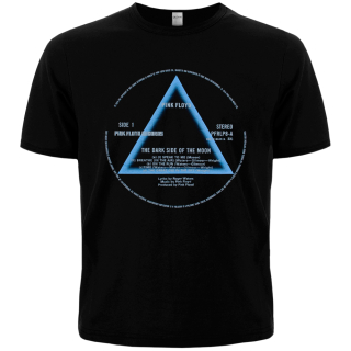 PINK FLOYD - DARK SIDE OF THE MOON RECORD LABEL T-shirt (Officially Licensed)
